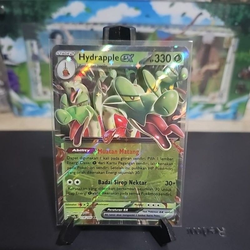 hydrapple ex kartu pokemon bimbingan rasi original indonesia