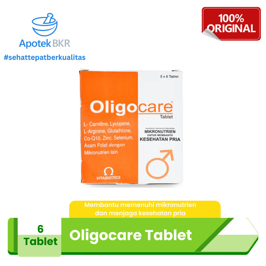 Oligocare 6 Tablet - Suplemen Penunjang Promil dan Kesuburan Pria