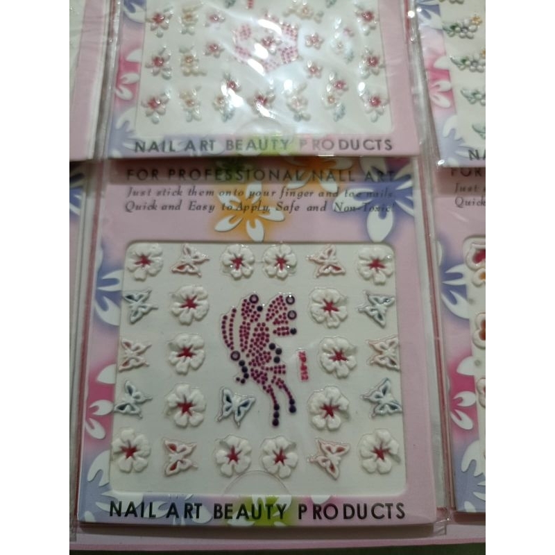 stiker kuku lembaran isi 12 pcs