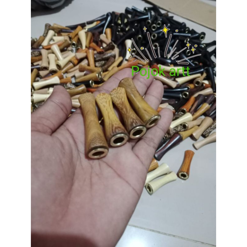 Once pipa cangklong Kayu Johar mungil 3cm