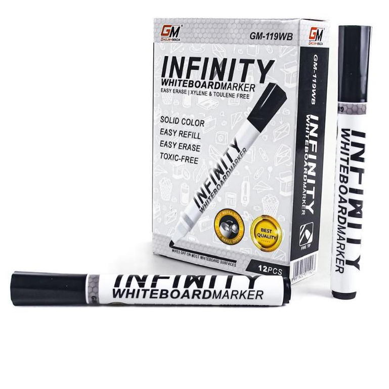 

Harga (1pcs ) Spidol WHITEBOARD Marker GM-119WB HITAM