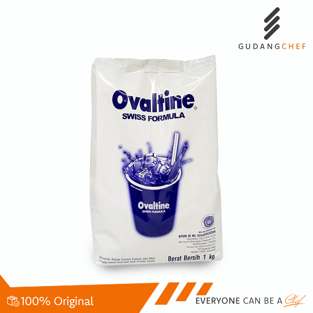 

Ovaltine Swiss 3 in 1 1crt (12 x 1kg) - Minuman Susu Cokelat dengan Malt Premium