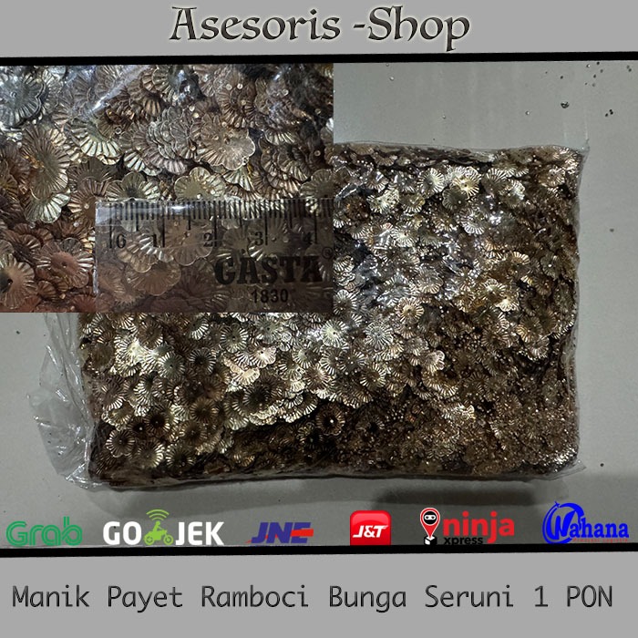 Manik Ramboci Bunga Seruni | Payet Bunga Seruni POLOS LASER 1 PONManik Ramboci Bunga Seruni | Payet 
