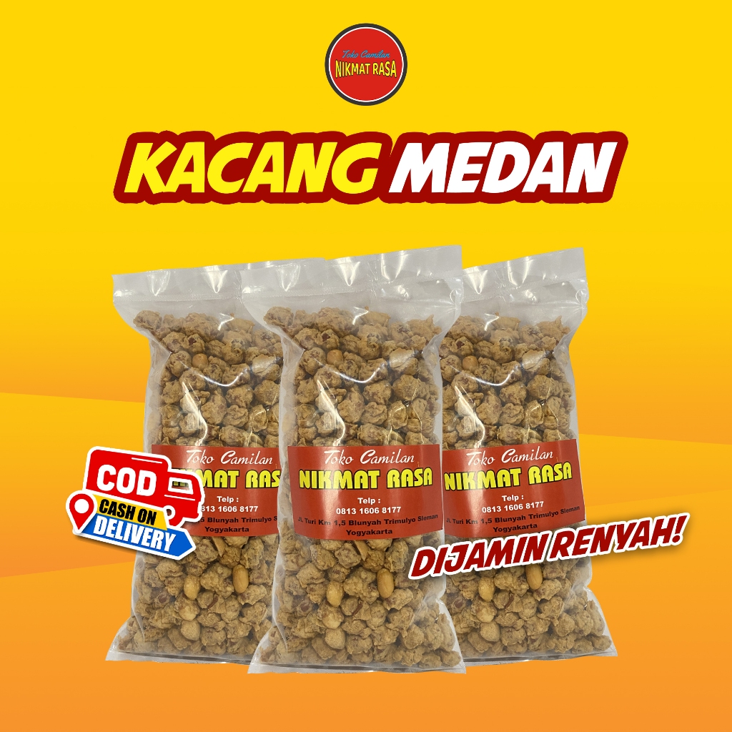 

Kacang Medan Gurih / Kacang Telor Medan / Kacang Kribo 250g Snack Kiloan Gurih Enak Murah