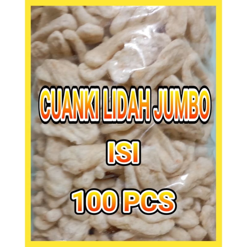 

CUANKI LIDAH JUMBO ISI 100 PCS BAHAN BASO ACI DAN SEBLAK