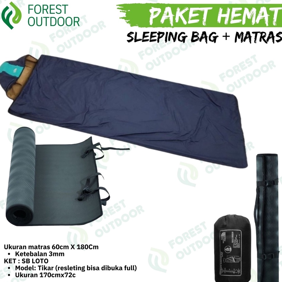 Paket Baru  Paket sleeping bag bantal  matras 6x18  sleeping bag matras  paket matras dan sleeping b