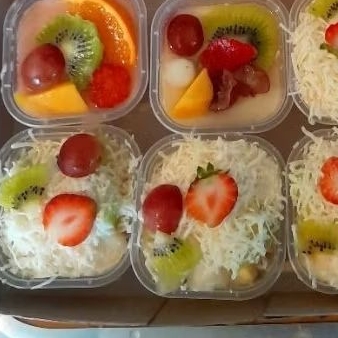 salad buah dan puding buah 100ml