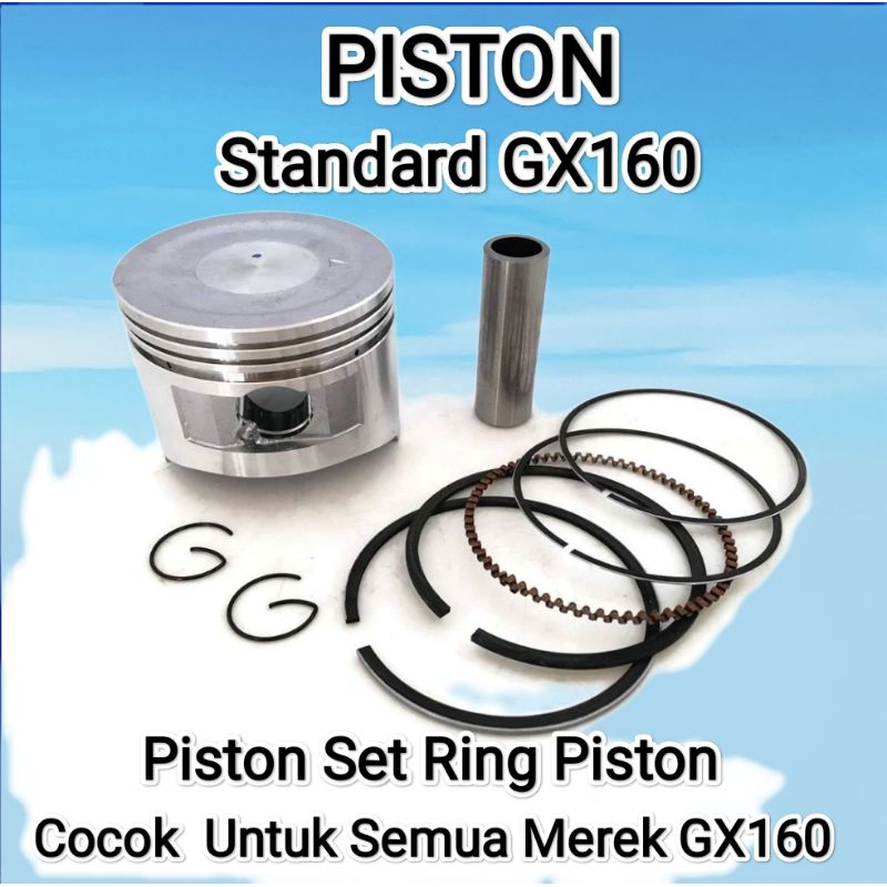Piston kit assy Gx160 / Seker mesin GX160 mesin penggerak alkon pompa air