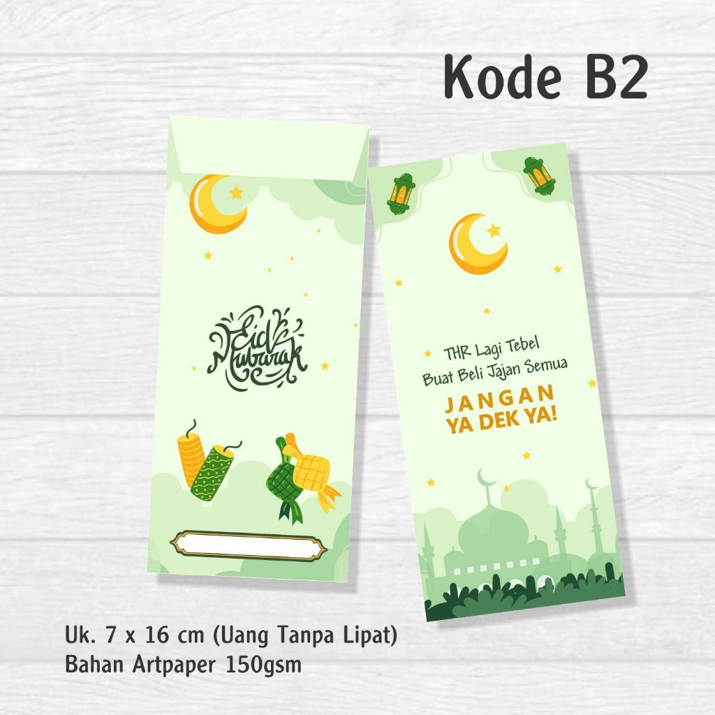 

Amplop lebaran hari raya idul fitri unik custom kertas tebal murah 2025 isi 10 pack [PROMO]