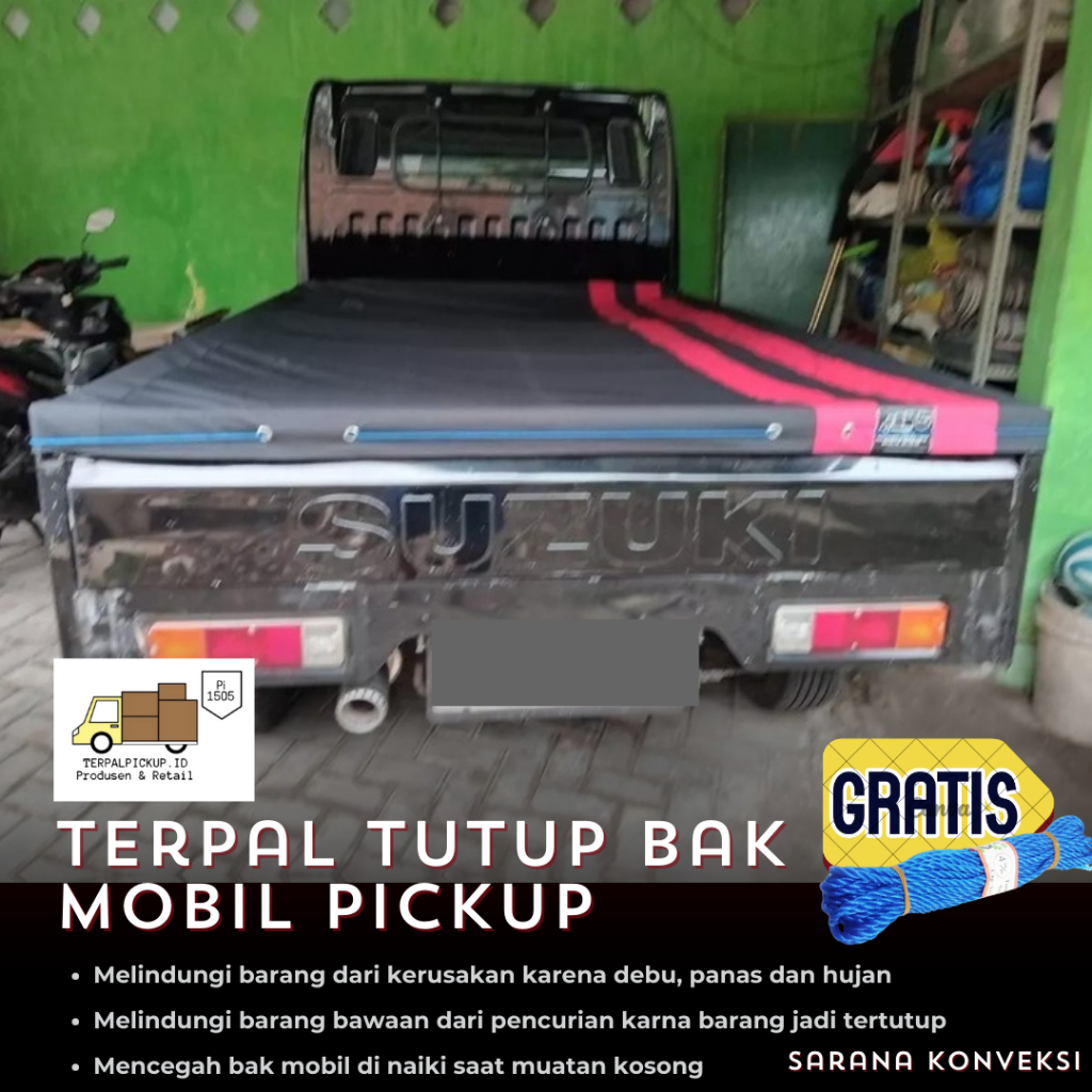 RB Terpal Cover Tutup Belakang Bak Mobil Pickup Mitsubishi L300 AST