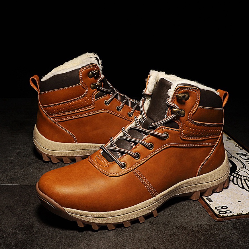 KODE G73U Import Touring Mendaki Non Slip Sepatu Pria Musim Dingin Winter Snow Boots Tinggi Hiking G