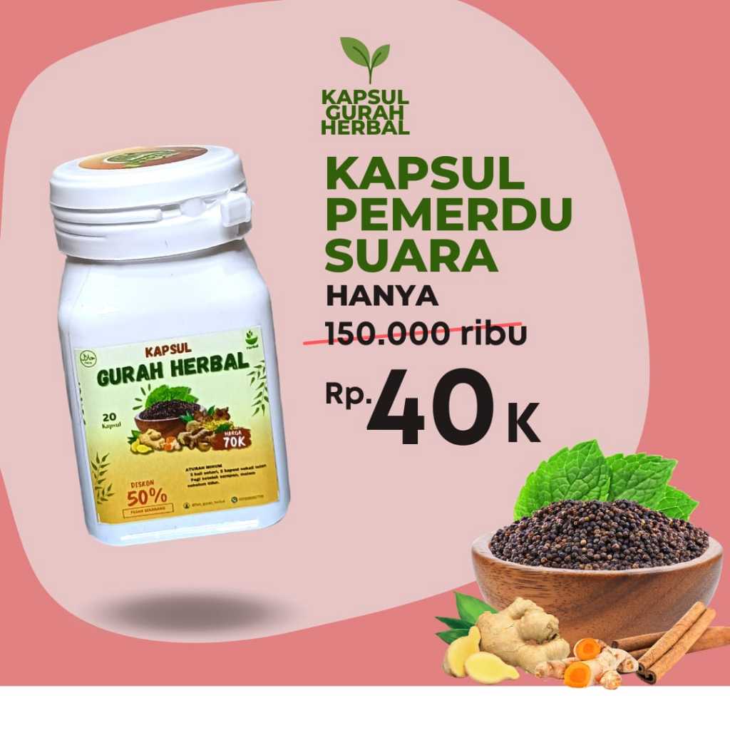OBAT GURAH , MENGUBAH SUARA MENJADI MERDU