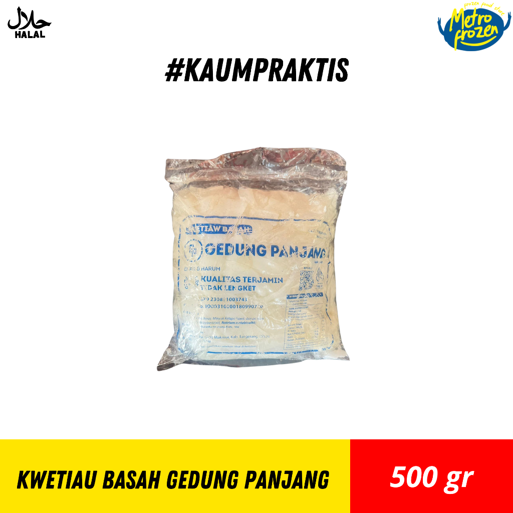 

MIE KWETIAU BASAH Gedung Panjang 500gr