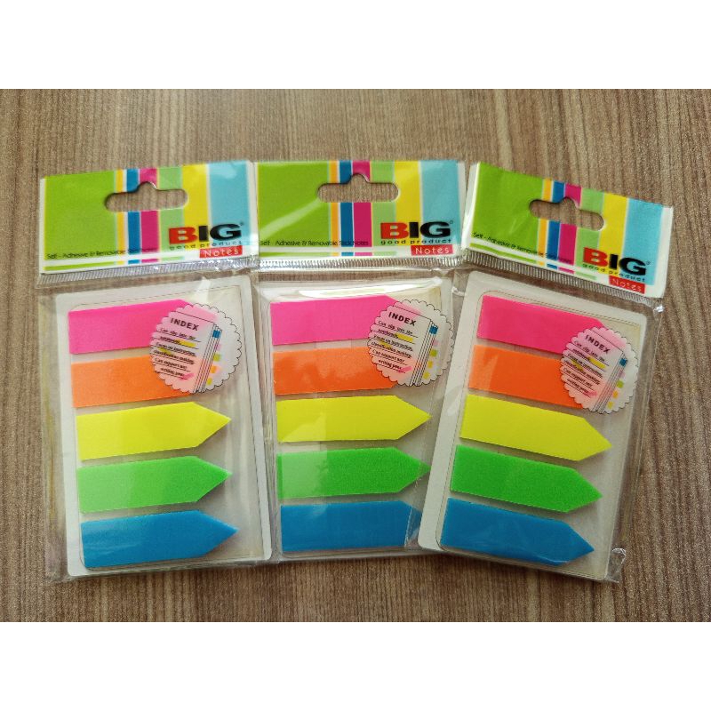 

STICKNOTE BIG / PEMBATAS BUKU BIG PANAH (5 WARNA) STICKY NOTE BIG