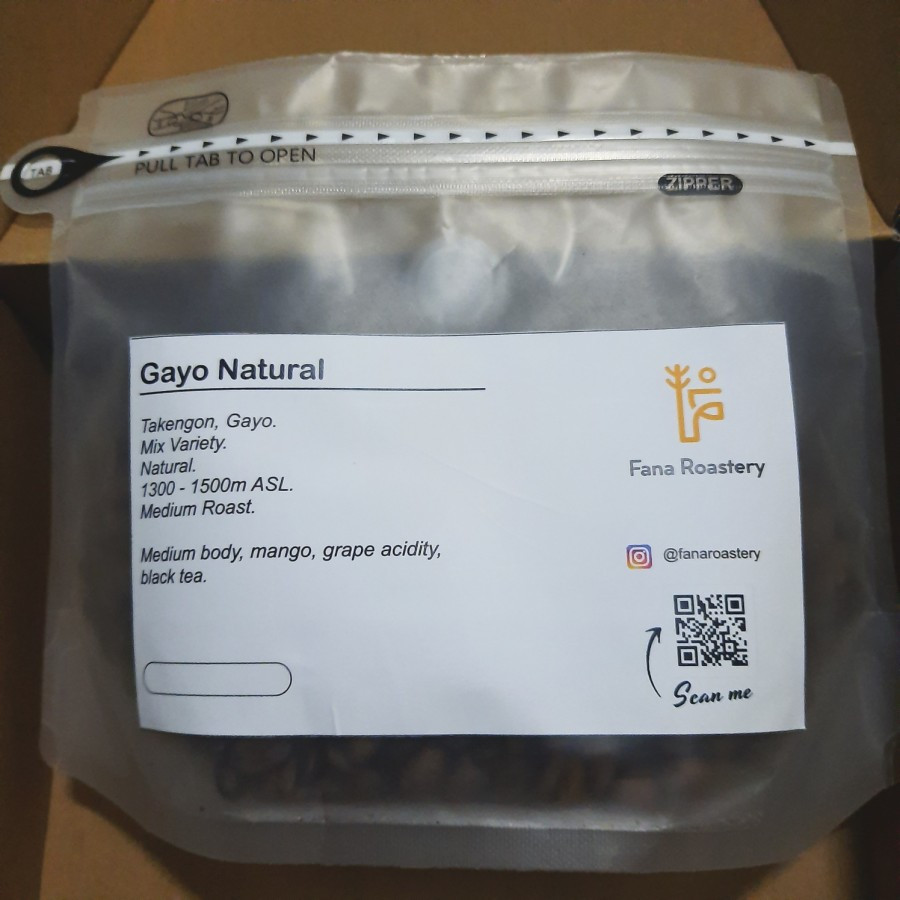 

Bubuk Kopi Fresh Roast Gayo Natural Berat 200gram