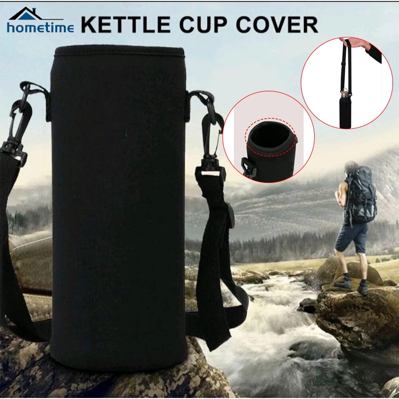 Tas Botol Minum Sarung/Tas Botol Minum/Tas Pembawa Botol Minuman Hitam