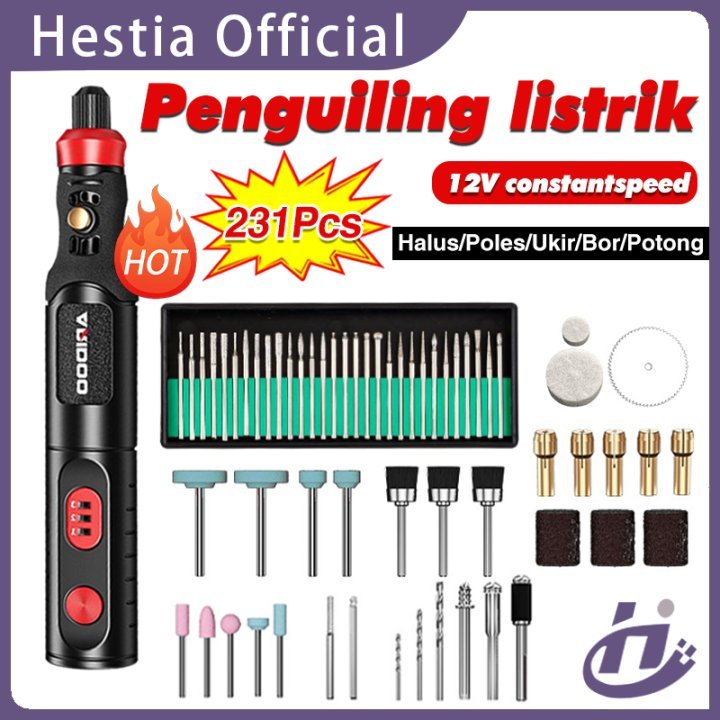 ✨COD✨ Bor Mini Grinder Set Mesin Ukir Poles Gerinda Listrik Alat Ukir Grafir/ Alat Ukir Kayu /Alat A