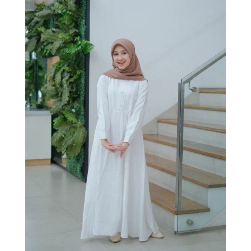 ALIKA GAMIS LEBARAN REMAJA MUSLIM 2025 PREMIUM BAHAN CRINKLE AIRFLOW TERBARU~GAMIS REMAJA TANGGUNG W