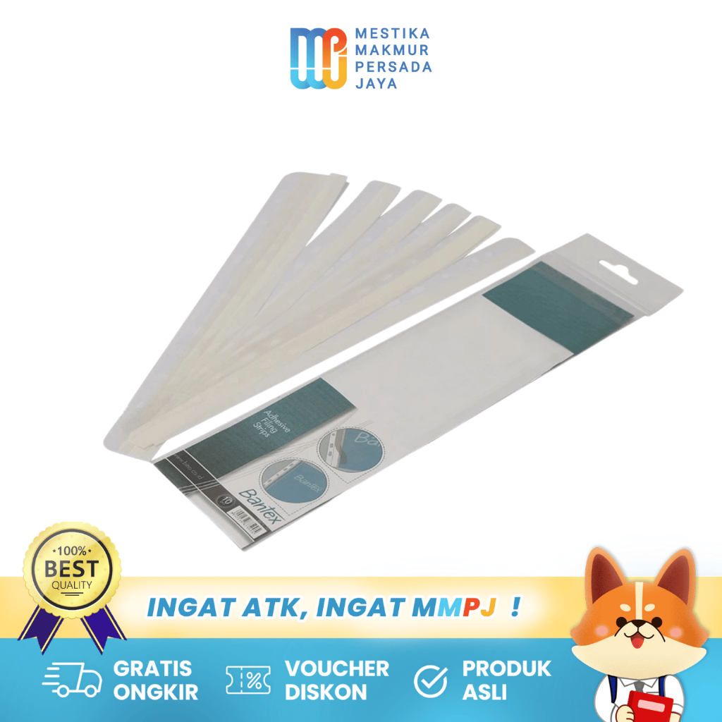 

Bantex Adhesive Filing Strips Tempat Memasukan Dokumen Ke Dalam Binder Ordner