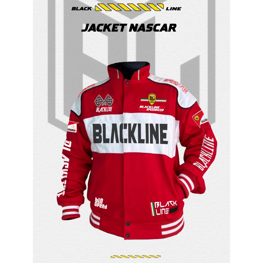 JAKET NASCAR SPESIAL KEMERDEKAAN JAKET NASCAR PRIA TERBARU FULL BORDIR