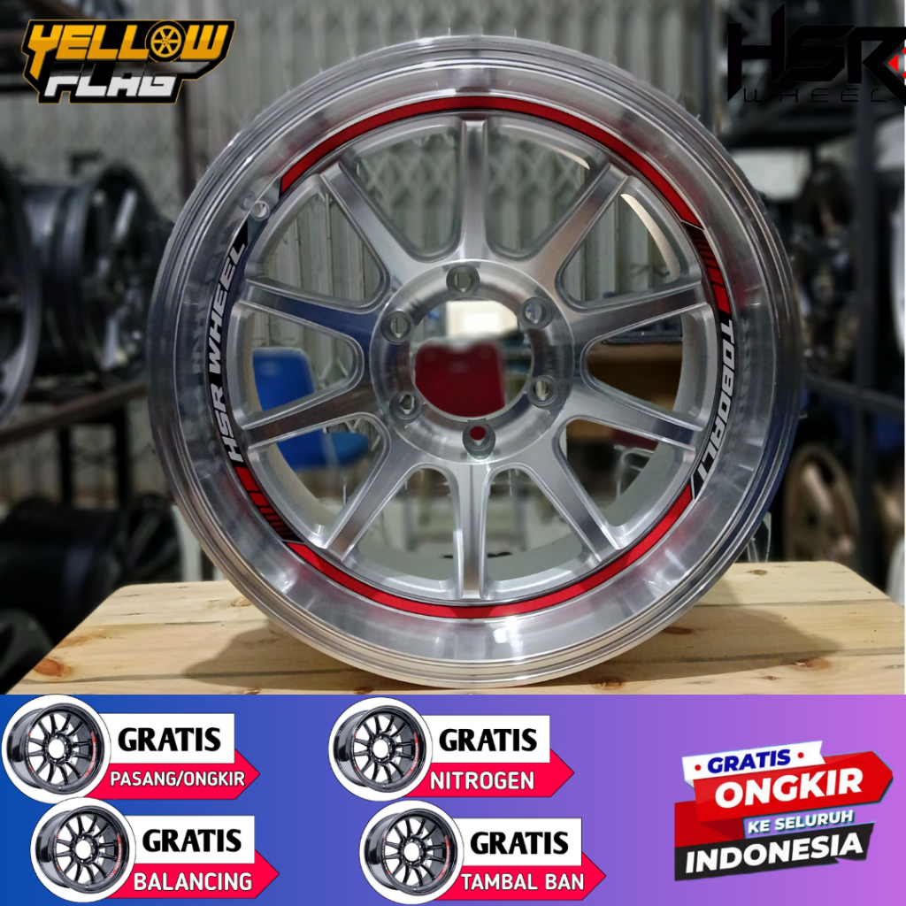 VELG MOBIL CELONG RING 18 HSR TOBOALI R18X9,5 PCD 6X139,7 FOR TRITON PAJERO FORTUNER RING 18 VELG CE