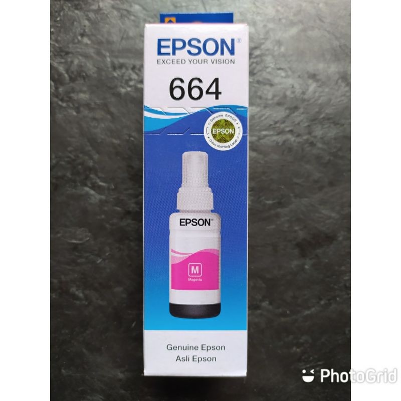 Tinta EPSON 664 Magenta Original - Merah