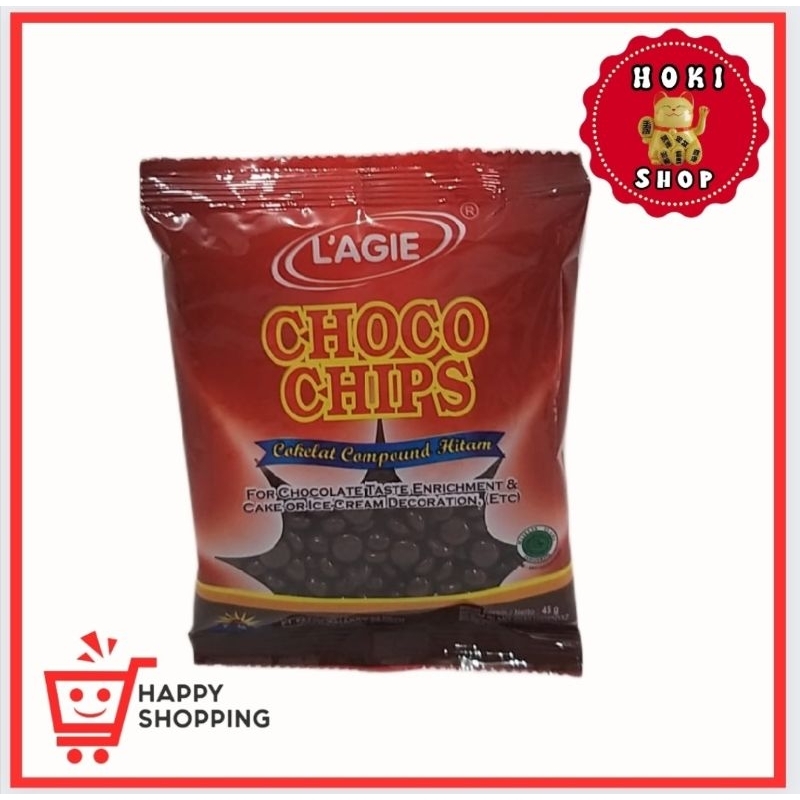 

Lagie Choco Chips 45gr / Lagie Chocochips / Lagie Coklat ChocoChips