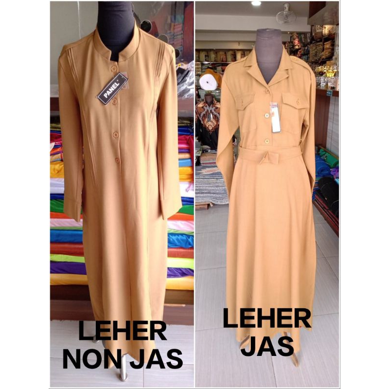 Gamis Dinas Pemda Keki / Khaki PNS / Gamis PDH