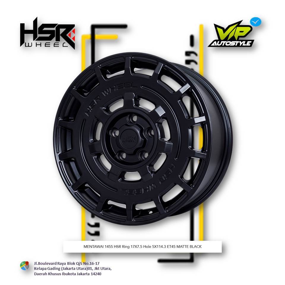 HSR MENTAWAI R17 - Velg Mobil Xpander, Innova, Rush, Terios, Creta Ring 17 - HSR Jakarta Utara