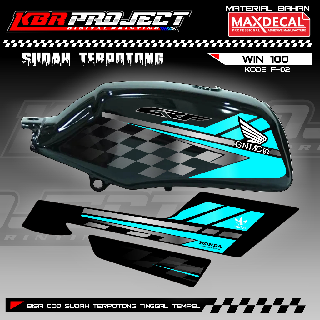 [COD] Stiker WIN 100 striping WIN 100 motor HONDA motor sticker variasi Racing F-02
