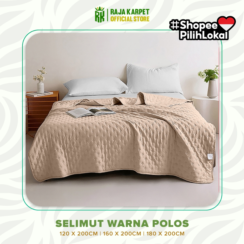 Rumtang RAJA KARPET Selimut Polos Jepang Halus Lembut Bahan Microtex + Dacron Blanket Selimut Lembut