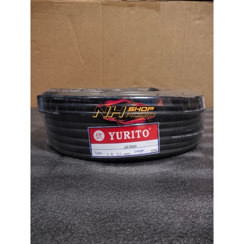 Kabel Serabut Audio NYYHY Yurito 2x2,5mm 2x2.5mm 2x2,5 2x2.5 mm Roll 50 Meter 50 M Hitam Original Le