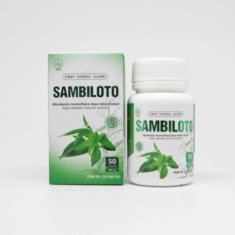 kapsul sambiloto toga nusantara 50 kapsul bpom original 100%
