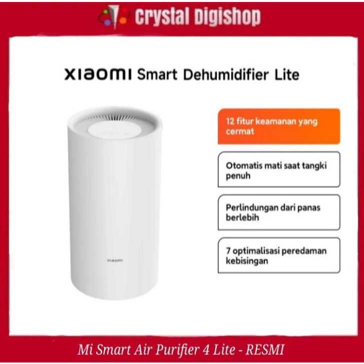 Xiaomi Smart Dehumidifier Lite | 12 Fitur keamanan | Fitur otomatis mati | Perlindungan panas | 7 Pe