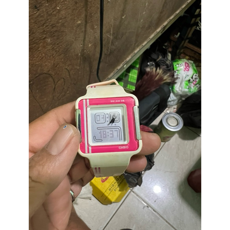 JAM TANGAN CASIO POPTONE LCF-20 PINK ORIGINAL 100%