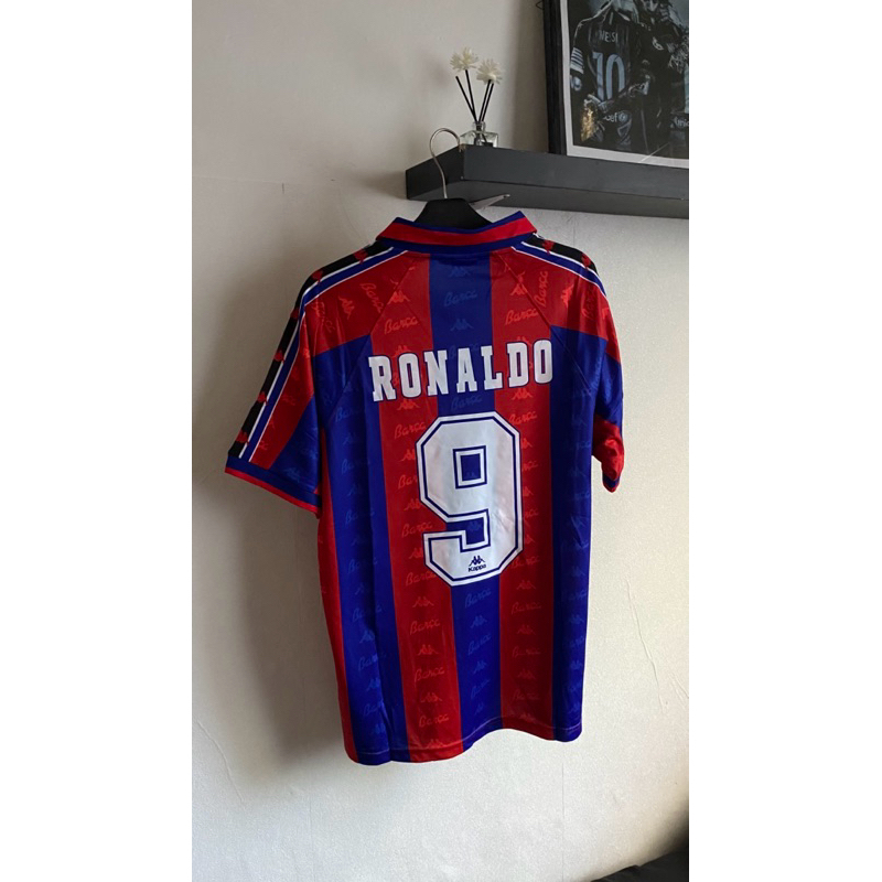 JERSEY BARCELONA HOME VINTAGE 1996/1997 NAMESET RONALDO