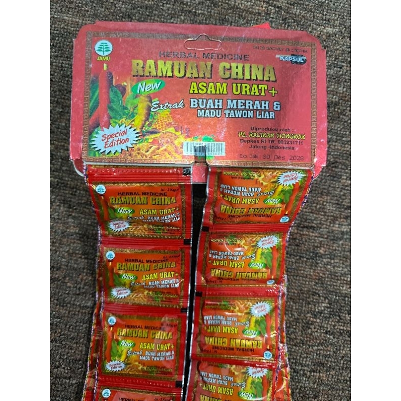 RAMUAN CINA ORIGINAL KAPSUL (ASAM URAT)