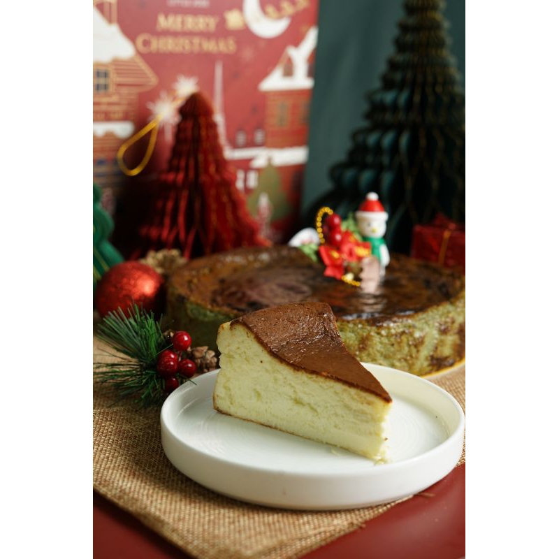 

ORIGINAL BURNT BASQUE CHEESECAKE - Hampers Natal - Christmas Hampers - Parcel Natal - New Year Gift