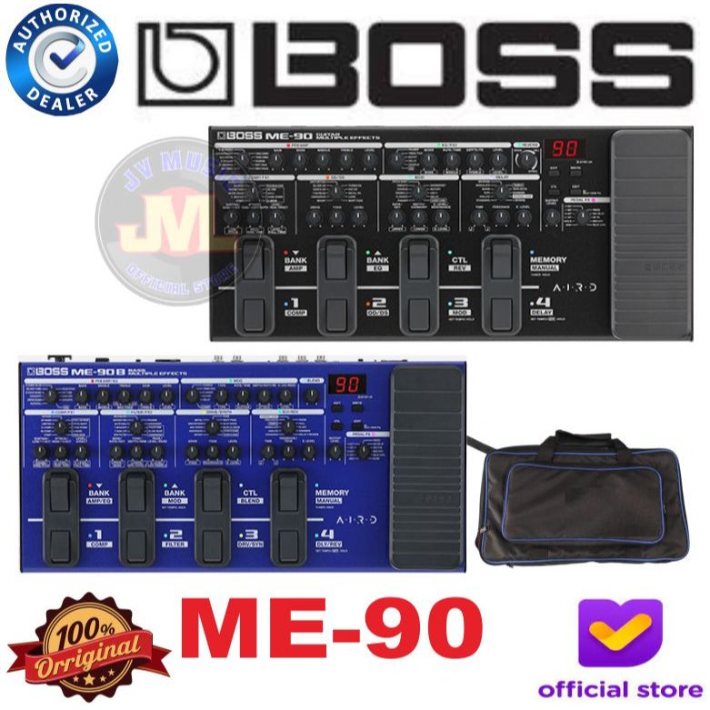 Boss ME-90 Guitar Multi-effects Pedal Boss ME90 Multi Efek Boss Me-90B Bass Efek Boss ME90B