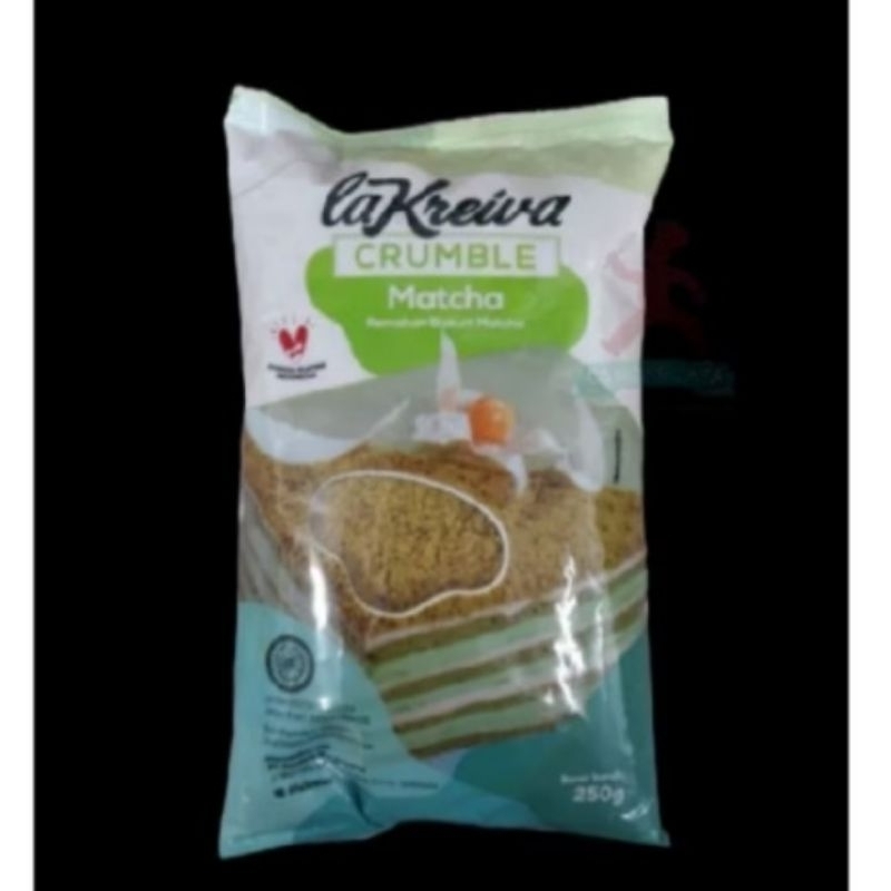 

Remahan Biskuit Matcha / Lakreiva Crumble 250 gr