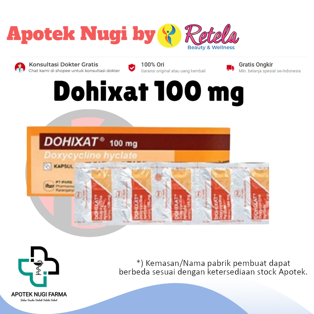 Dohixat 100 mg 10 Kapsul / Doxycycline