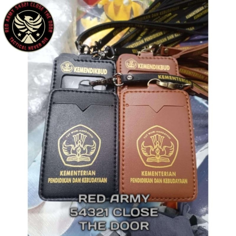 

Holder ID Card Tali Lanyard Name Tag Logo Kementerian Pendidikan Dan Kebudayaan