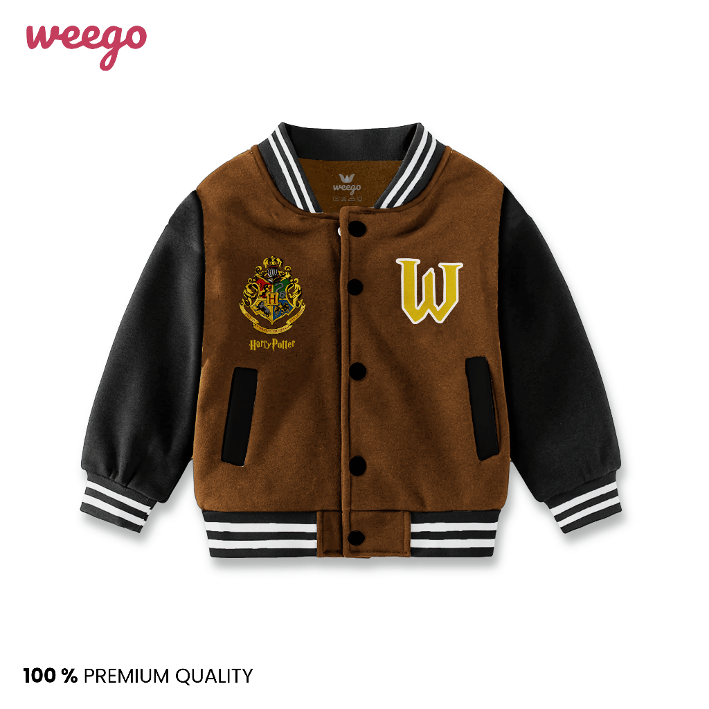 WEEGO - Jaket Varsity Anak Motif Karakter Harry Potter - Unisek Untuk Anak Laki Laki - Perempuan - K