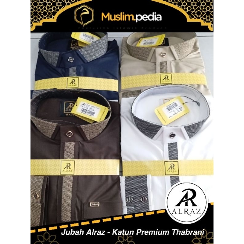 Jubah Alraz Thabrani | Gamis pria Al raz kombinasi