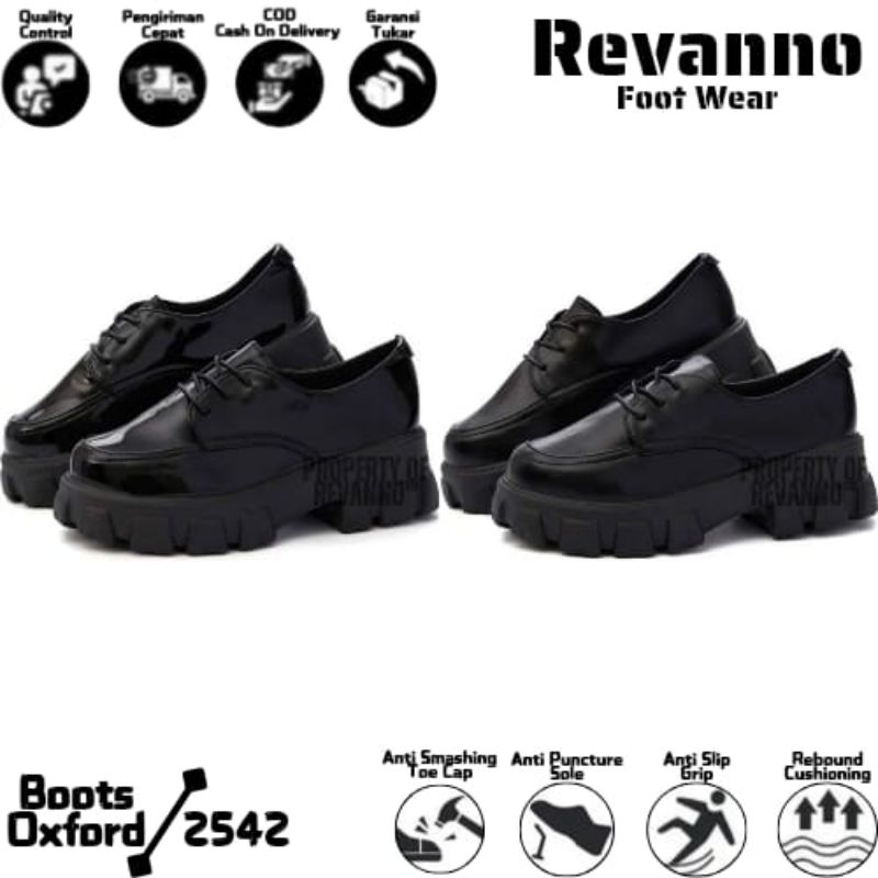 Sepatu Boots Docmart Sneakers Oxford Wanita / Sepatu Wanita Boots Fashion Korea Trending Hitam, 39