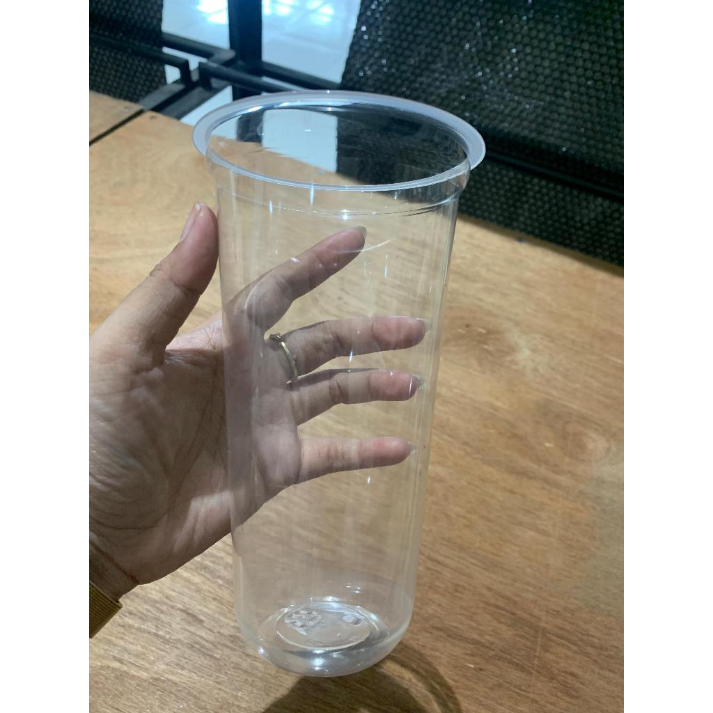 Gelas 22 oz Oval slim / Gelas Cup 22 oz Oval slim isi 50pcs