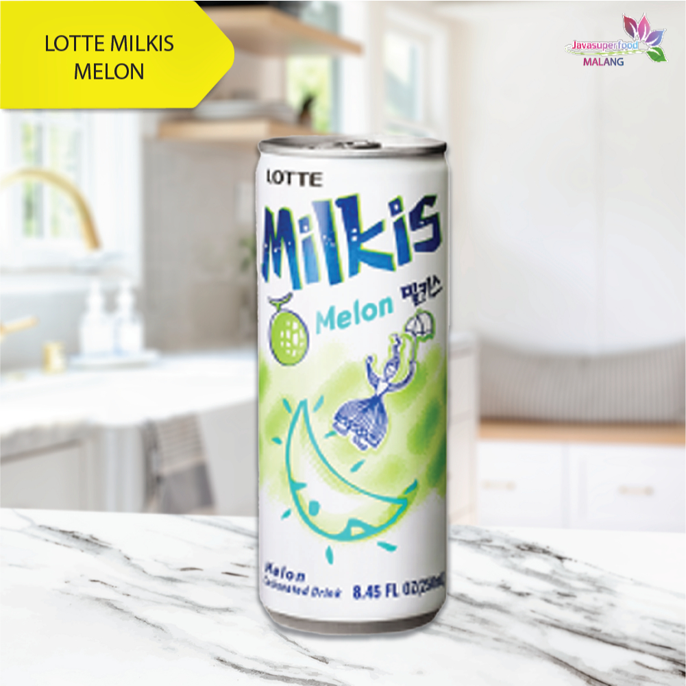 

Lotte Milkis Melon 250ml/Soda Susu Rasa Melon Asli Korea