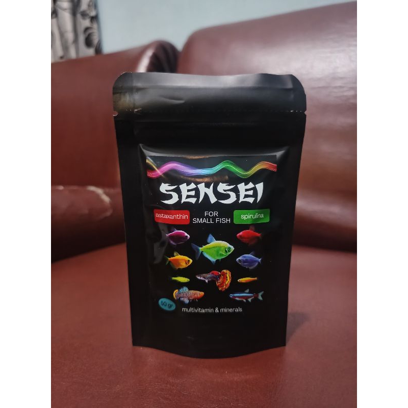 Pakan ikan hias  sensei / ikan kecil glow fish / cupang / tetra