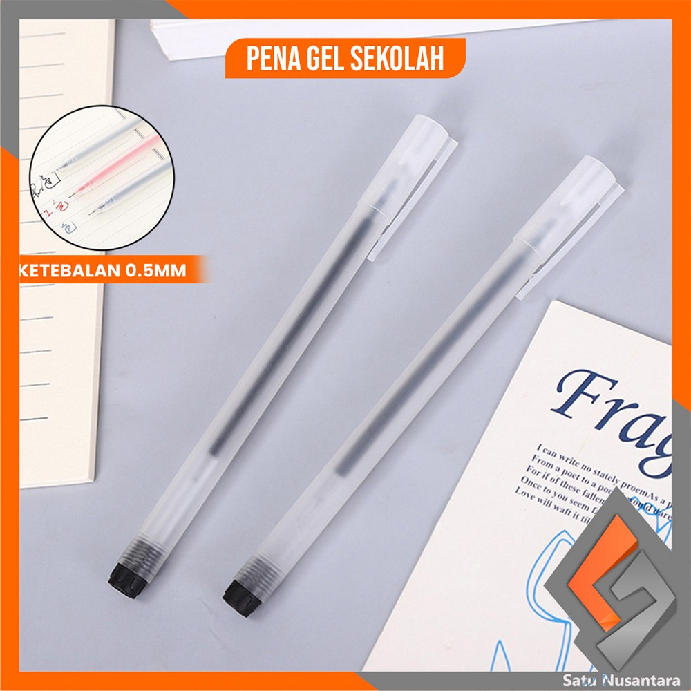 

SN-A46 Pena Gel Alat Tulis Pulpen 0.5mm Motif Polos Simple / Pena Perlengkapan Sekolah Ballpoint / Pulpen Cair Kantor Sekolah Import
