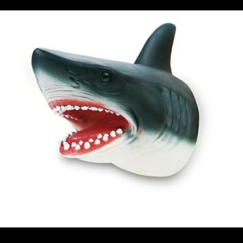 Hand Puppet Ikan Hiu New Canna Head Shark